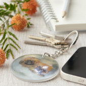 Soft Pekingese Duo Sleutelhanger (Voorkant Rechts)