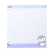 Soft Penguin Notepad | Cute Pastel Memo Pad Notitieblok (Voorkant)