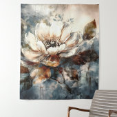 Soft Peony Watercolor Bloom Wandkleed