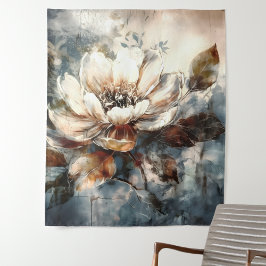 Soft Peony Watercolor Bloom Wandkleed