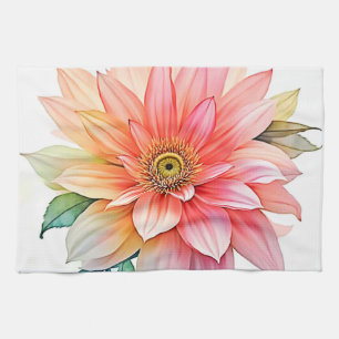 Soft Petal Abstract Bloom Design Theedoek