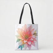 Soft Petal Abstract Bloom Design Tote Bag (Voorkant)