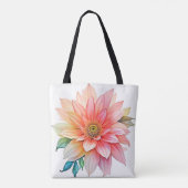 Soft Petal Abstract Bloom Design Tote Bag (Achterkant)
