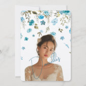 Soft Petal Rain Bridal Shower Invitation Kaart (Achterkant)