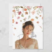 Soft Petal Rain Bruids Douche Uitnodiging (Achterkant)