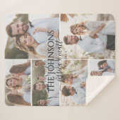 Soft Photo Collage Wedding or Anniversary Sherpa Deken (Voorkant (horizontaal))