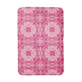Soft Pink Abstract Floral Mandala Pattern Badmat (Voorkant Verticaal)