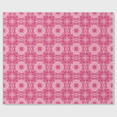 Soft Pink Abstract Floral Mandala Pattern Cadeaupapier (Vlak)