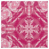 Soft Pink Abstract Floral Mandala Pattern Stof (Close Up)