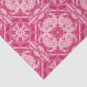 Soft Pink Abstract Floral Mandala Pattern Tissuepapier (Detail)