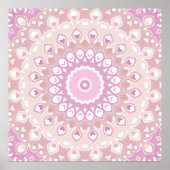 Soft Pink and Blush Mandala Pattern Poster (Voorkant)