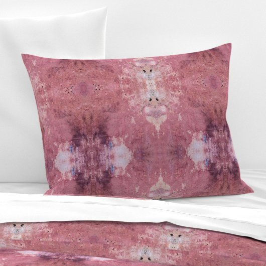 Soft pink and purple abstract L-size pattern Kussensloop