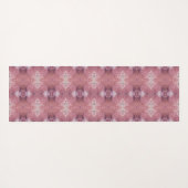 Soft pink and purple abstract pattern yogamat (Achterkant (horizontaal))
