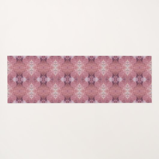 Soft pink and purple abstract pattern yogamat (Achterkant (horizontaal))