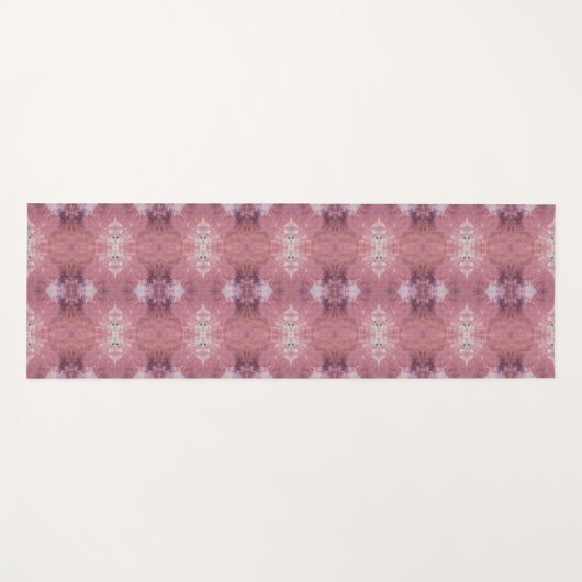 Soft pink and purple abstract pattern yogamat (Voorkant (horizontaal))