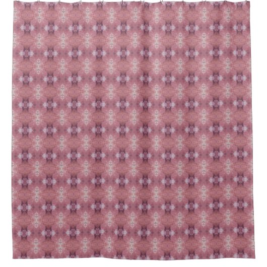 Soft pink and purple abstract S-size pattern Douchegordijn (Voorkant)