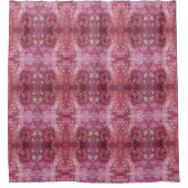 Soft pink and purple geometric L-size pattern Douchegordijn (Voorkant)