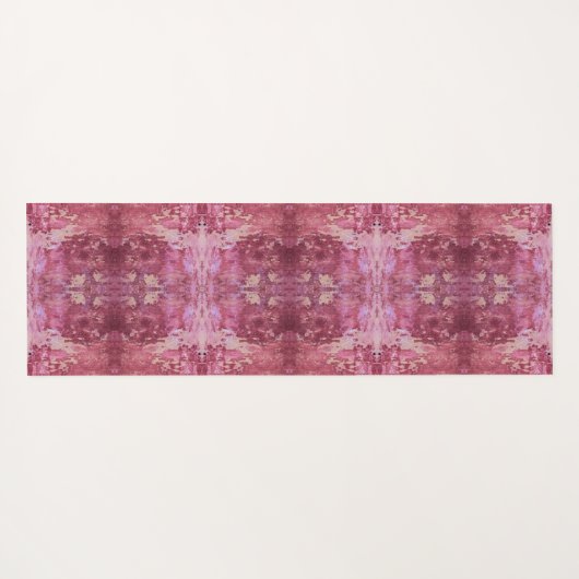 Soft pink and purple geometric pattern yogamat (Achterkant (horizontaal))