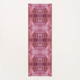 Soft pink and purple geometric pattern yogamat