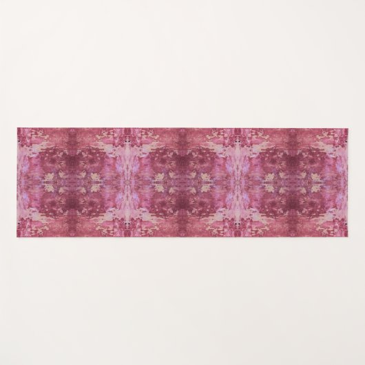 Soft pink and purple geometric pattern yogamat (Voorkant (horizontaal))