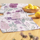 Soft Pink and Purple Lilac Floral Pattern Medium Tafelloper