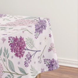 Soft Pink and Purple Lilac Floral Pattern   Tafelkleed