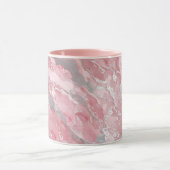 Soft Pink and Silver Marble-Like Pattern Mok (Midden)