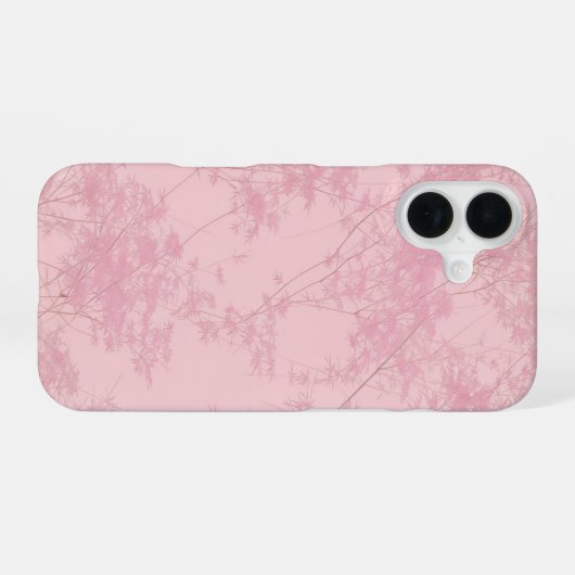 Soft Pink Bamboo Grove Pattern Phone Case iPhone 16 Hoesje (Achterkant horizontaal)