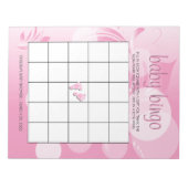 Soft Pink Bokeh Florid | Shower voor babymeisjes Notitieblok (Voorkant)