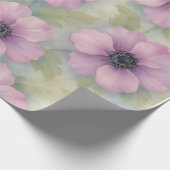 Soft Pink Botanical Floral Wrapping Paper Cadeaupapier (Hoek)