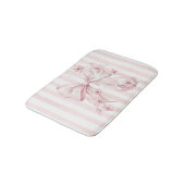 Soft Pink Bow with Butterflies  Badmat (Gekanteld)