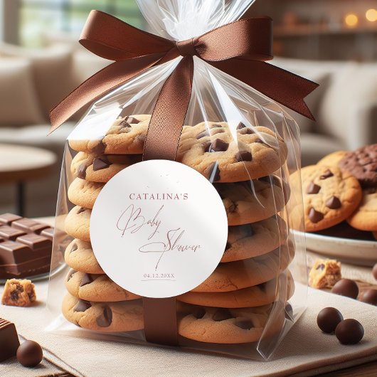 Soft Pink Chic Baby shower Sticker