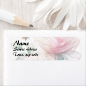 Soft Pink Chiffon Roos Label (Insitu)