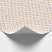Soft Pink Christmas Wrapping Paper Roll Cadeaupapier (Hoek)