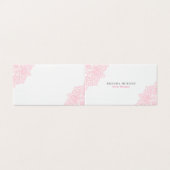 Soft Pink Corner Mandala Visitekaartje (Buitenkant ongevouwen)