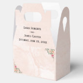 Soft Pink Cream Bloom Wedding Favor Boxes Bedankdoosjes (Geopend)