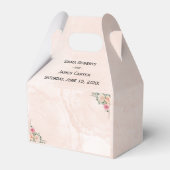 Soft Pink Cream Bloom Wedding Favor Boxes Bedankdoosjes (Voorkant Zijde)