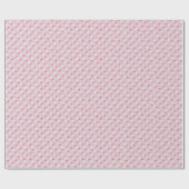 Soft Pink Daisy Checkerboard Floral Pattern Cadeaupapier (Vlak)