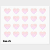 Soft Pink Dream Mandala pattern series Hart Sticker (Vel)