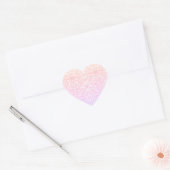 Soft Pink Dream Mandala pattern series Hart Sticker (Envelop)