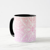 Soft Pink Dream Mandala pattern series Mok (Voorkant links)