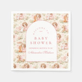 Soft Pink Fairy Baby Shower Servet (Voorkant)