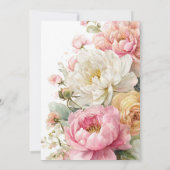 Soft Pink Floral 60th Birthday Kaart (Achterkant)