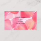 Soft Pink Floral Loyalty-kaart Klantenkaartje (Achterkant)