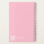 Soft Pink Floral Minimal Ditsy Notitieboek (Achterkant)