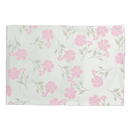 Soft Pink Floral Pillowcase Kussensloop