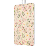 Soft Pink Floral Stripe Pattern Luchtverfrisser (Links)