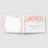Soft Pink Floral Wedding Gastenboek (Volledig)