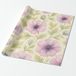 Soft Pink Floral Wrapping Paper Cadeaupapier
