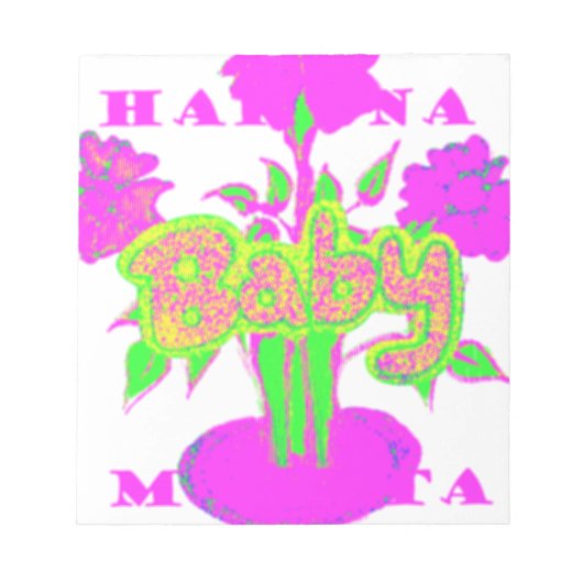 Soft Pink Flower Art: A Baby's Touch. Notitieblok (Voorkant)